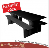 Bierzeltgarniturhusse - Stretch (Set) - schwarz - INKL. REINIGUNG